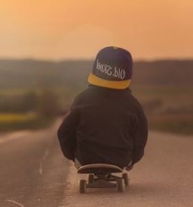 an electric skateboard